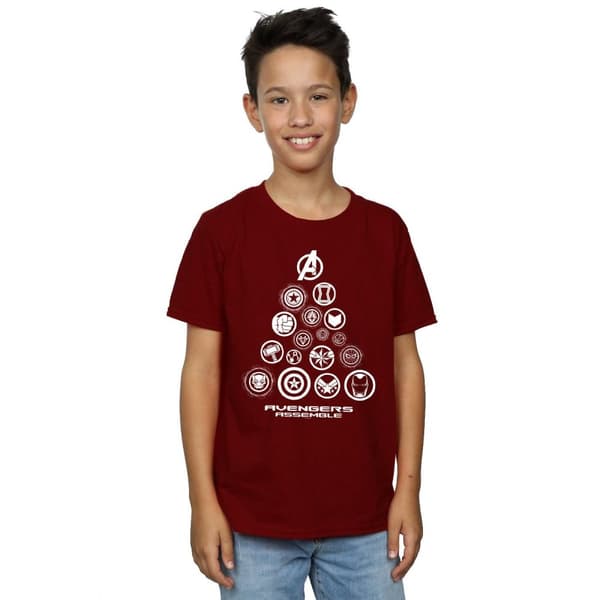 Marvel Boys Avengers Endgame Pyramid Icons T-Shirt