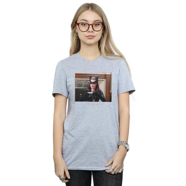 DC Comics Womens/Ladies Batman TV Series Catwoman Photo Cotton Boyfriend T-Shirt