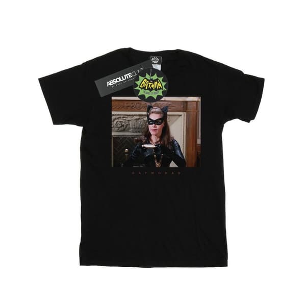 DC Comics Womens/Ladies Batman TV Series Catwoman Photo Cotton Boyfriend T-Shirt