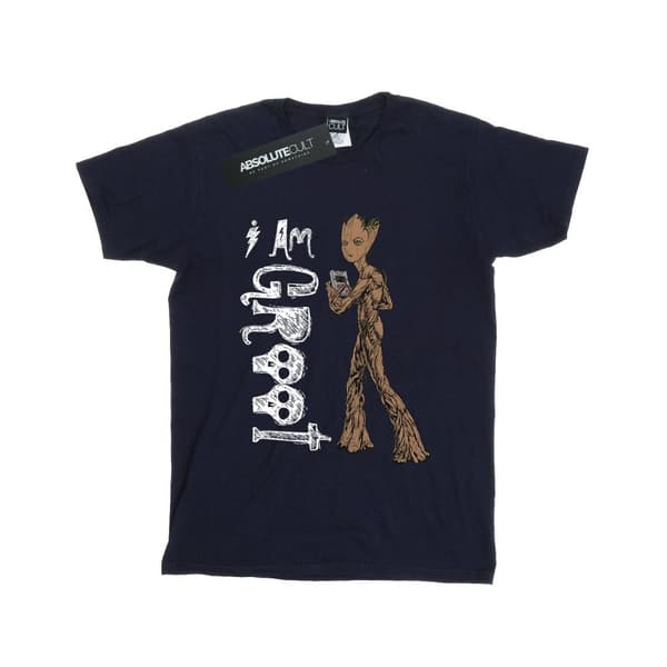 Marvel Dam/Tjej Avengers Infinity War I Am Teenage Groot Bomull Boyfriend T-shirt