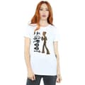 Miniatyrbild 2 av 5: Marvel Dam/Tjej Avengers Infinity War I Am Teenage Groot Bomull Boyfriend T-shirt
