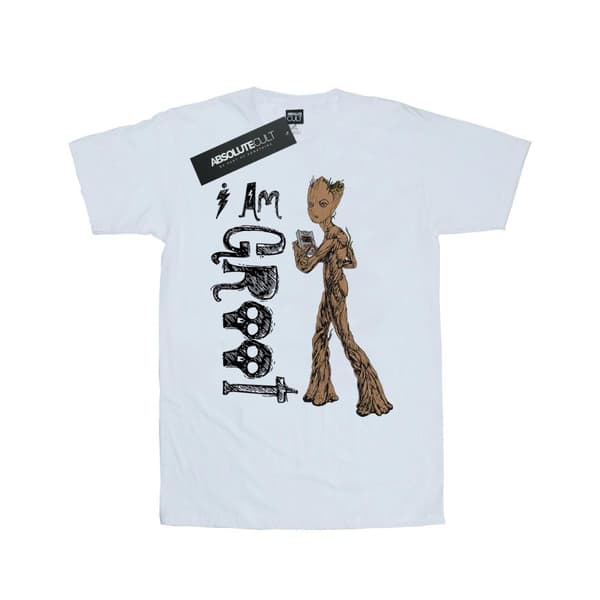 Marvel Dam/Tjej Avengers Infinity War I Am Teenage Groot Bomull Boyfriend T-shirt