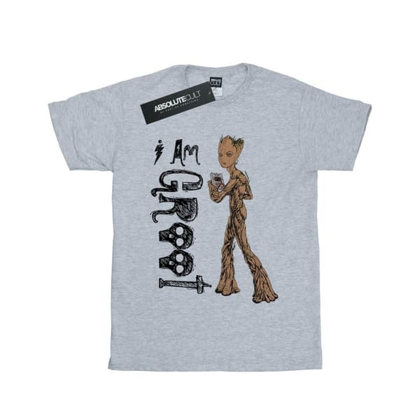 Marvel Dam/Tjej Avengers Infinity War I Am Teenage Groot Bomull Boyfriend T-shirt
