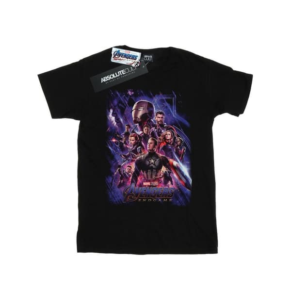 Marvel Womens/Ladies Avengers Endgame Movie Poster Cotton Boyfriend T-Shirt