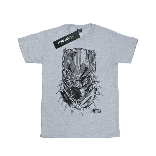 Marvel Black Panther Spray Headshot T-shirt i bomull för flickor