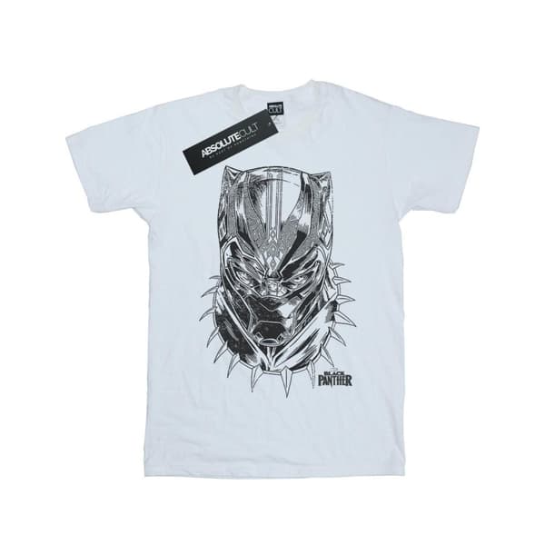 Marvel Black Panther Spray Headshot T-shirt i bomull för flickor