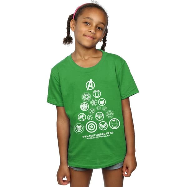 Marvel Girls Avengers Endgame Pyramid Icons T-shirt i bomull