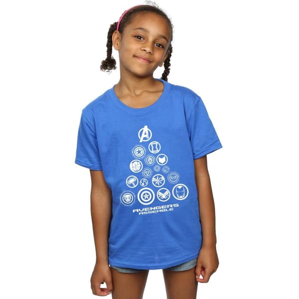 Marvel Girls Avengers Endgame Pyramid Icons T-shirt i bomull