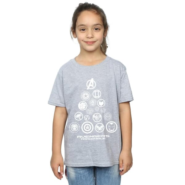 Marvel Girls Avengers Endgame Pyramid Icons T-shirt i bomull