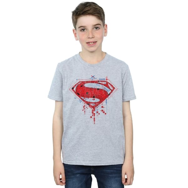 DC Comics T-shirt med geologo för pojkar - Superman