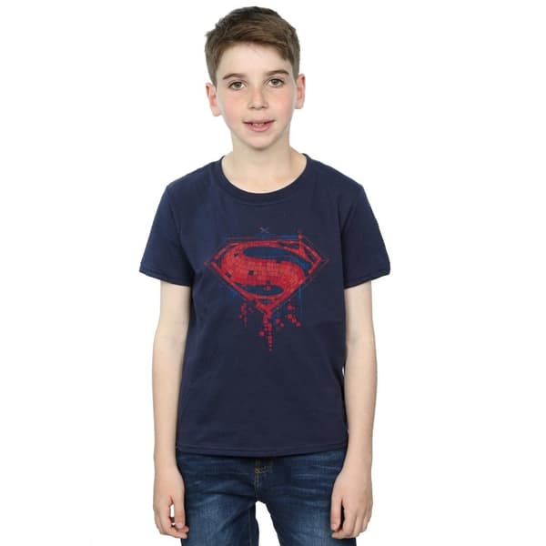 DC Comics T-shirt med geologo för pojkar - Superman