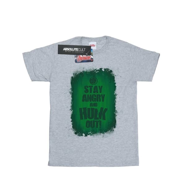 Marvel T-shirt i bomull för flickor - Hulken Stay Angry
