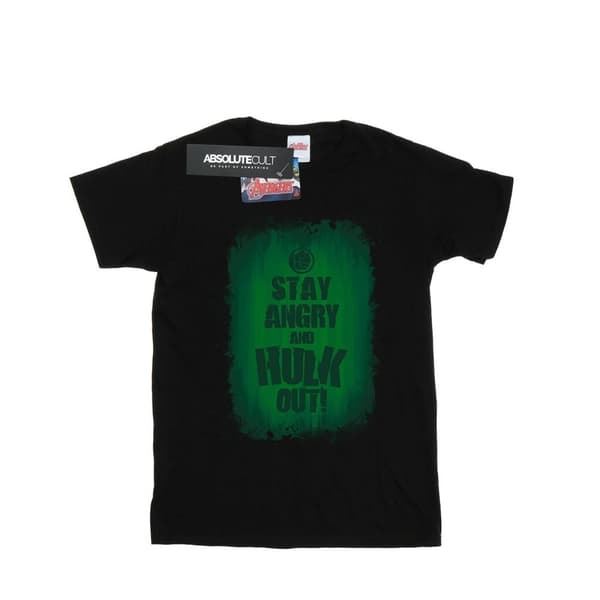 Marvel T-shirt i bomull för flickor - Hulken Stay Angry