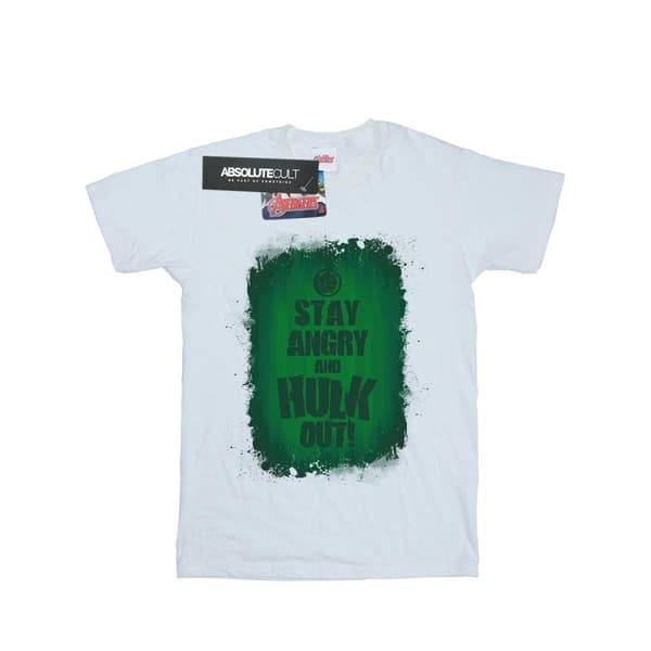 Marvel T-shirt i bomull för flickor - Hulken Stay Angry