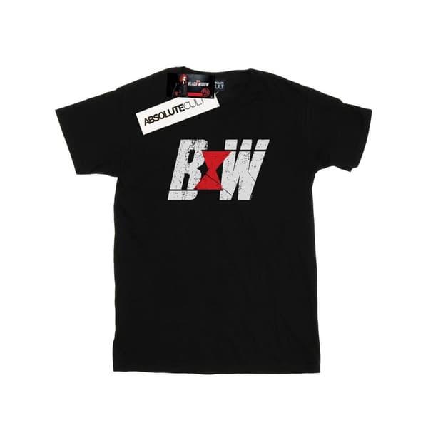 Marvel Mens Black Widow Movie Initial Logo T-Shirt