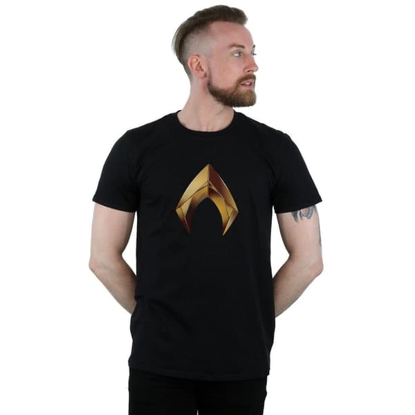 DC Comics Mens Aquaman Emblem T-Shirt