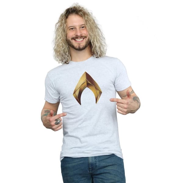 DC Comics Mens Aquaman Emblem T-Shirt