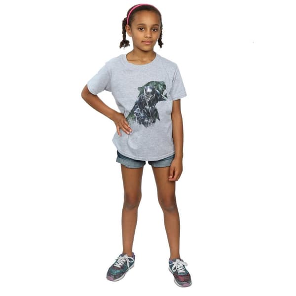 Marvel Girls Black Panther Wild Silhouette Cotton T-Shirt