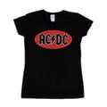 Miniatyrbild 1 av 5: AC/DC T-shirt i bomull med röd cirkel-logotyp - dam/dam