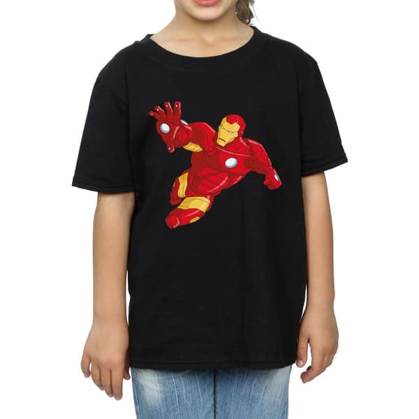 Marvel Girls Iron Man Simple Cotton T-Shirt