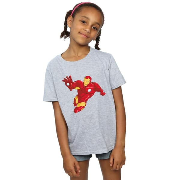 Marvel Girls Iron Man Simple Cotton T-Shirt