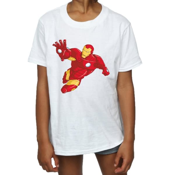 Marvel Girls Iron Man Simple Cotton T-Shirt