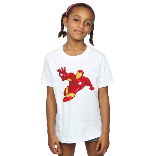 Marvel Girls Iron Man Simple Cotton T-Shirt