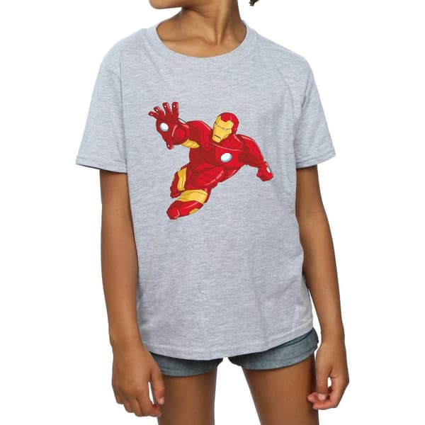 Marvel Girls Iron Man Simple Cotton T-Shirt