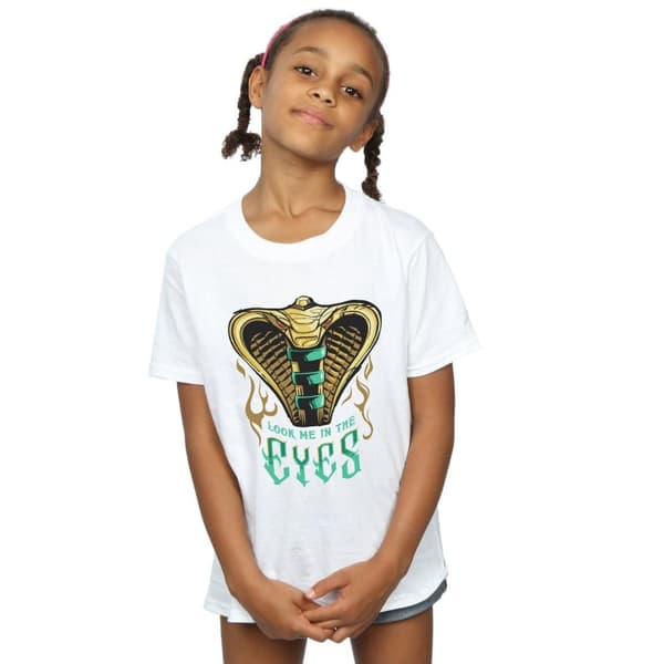 Disney T-shirt i bomull för flickor - Aladdin-filmen Jafar Snake Eyes