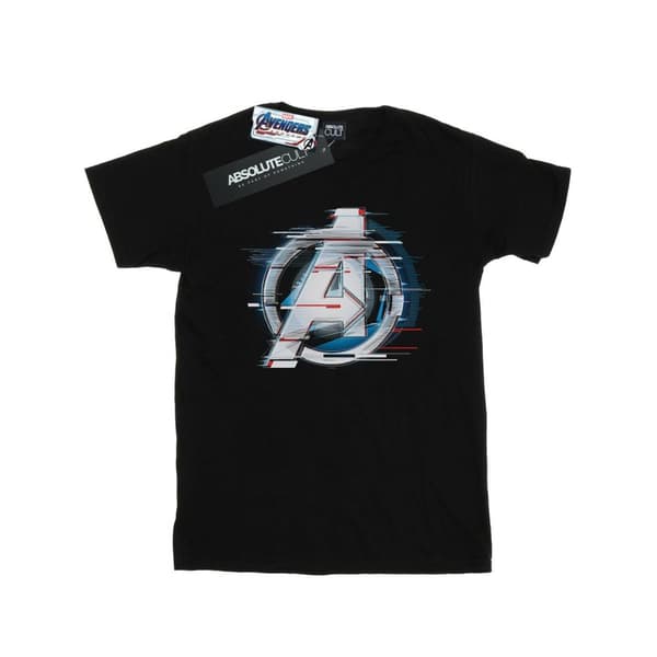 Marvel Girls Avengers Endgame Team Tech Logo Cotton T-Shirt