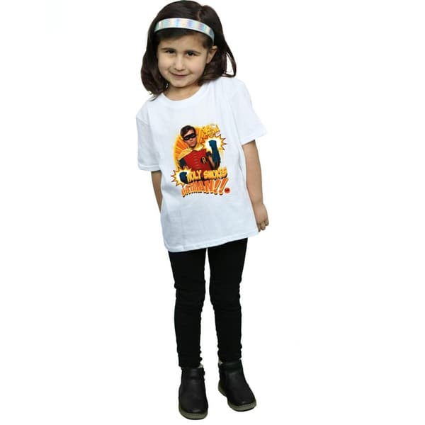 DC Comics T-shirt i bomull för flickor med Batman från TV-serien Holy Smokes