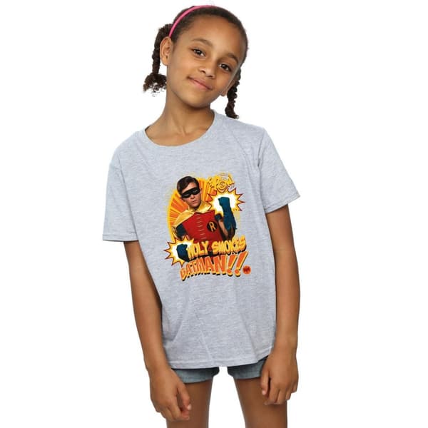 DC Comics Girls Batman TV Series Holy Smokes Cotton T-Shirt