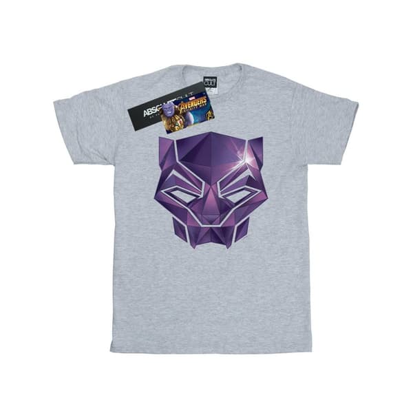 Marvel Mens Avengers Infinity War Black Panther Geometric T-Shirt Sports Grey 3XL