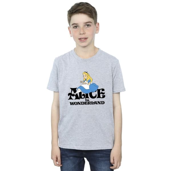 Disney Klassisk t-shirt för pojkar med Alice i underlandet som tedrickare
