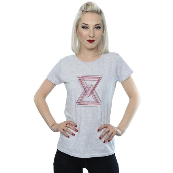 Marvel Dam/Tjej Avengers Infinity War Black Widow Lines - T-shirt i bomull