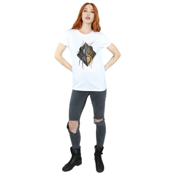 Marvel Womens/Ladies Black Panther Vs Killmonger Cotton Boyfriend T-Shirt