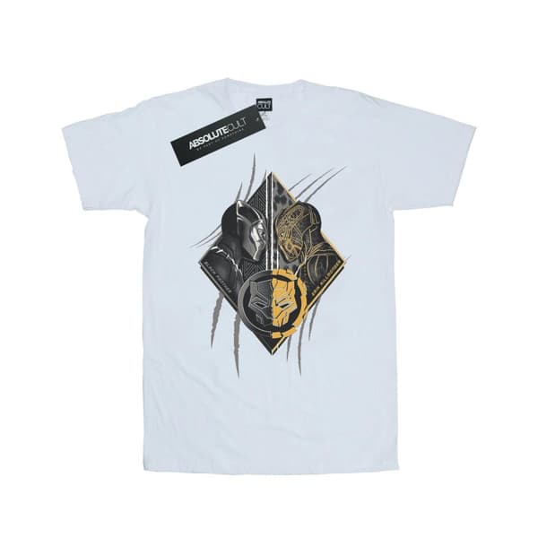 Marvel Womens/Ladies Black Panther Vs Killmonger Cotton Boyfriend T-Shirt