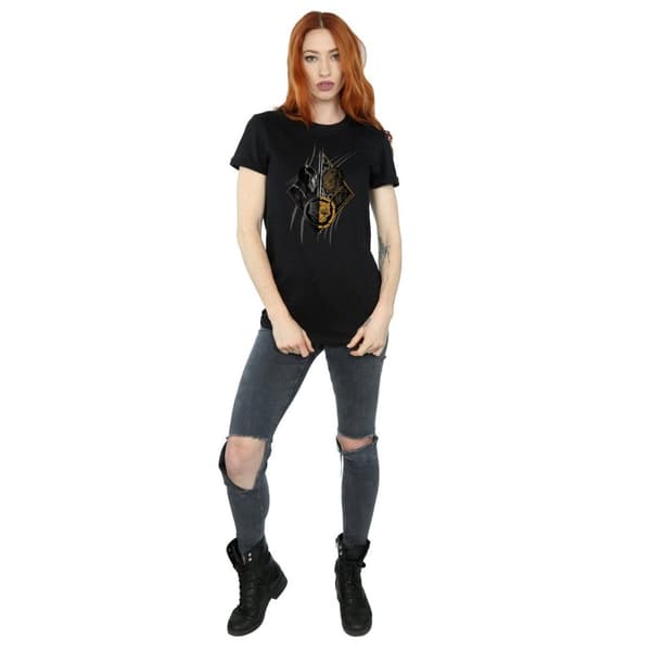 Marvel Womens/Ladies Black Panther Vs Killmonger Cotton Boyfriend T-Shirt
