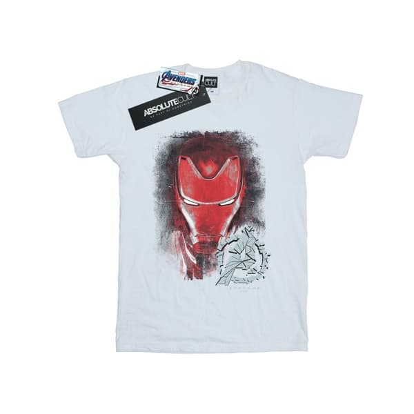 Marvel Girls Avengers Endgame Iron Man T-shirt i borstad bomull
