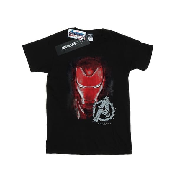 Marvel Girls Avengers Endgame Iron Man T-shirt i borstad bomull