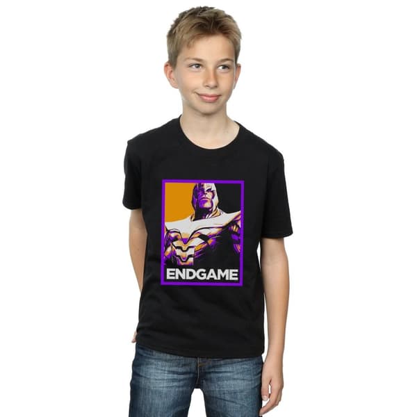 Marvel Boys Avengers Endgame Thanos Poster T-Shirt
