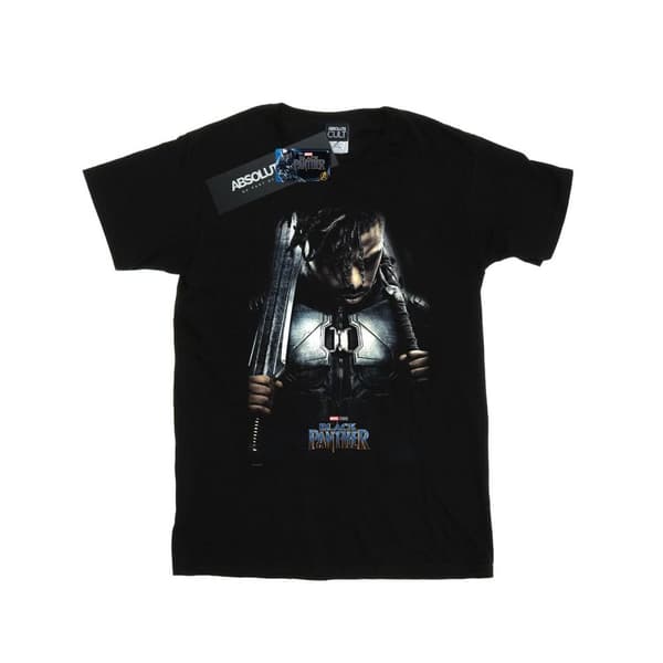 Marvel Black Panther Killmonger Poster T-shirt i bomull för flickor