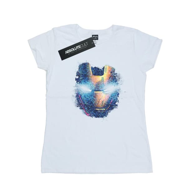 Marvel Dam/Tjej Avengers Iron Man - T-shirt i bomull med tryck på huvudet