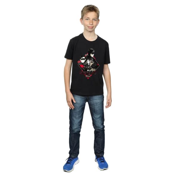 DC Comics Boys Batman TV Series Character Skyline T-Shirt
