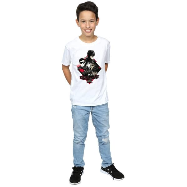DC Comics Boys Batman TV Series Character Skyline T-Shirt