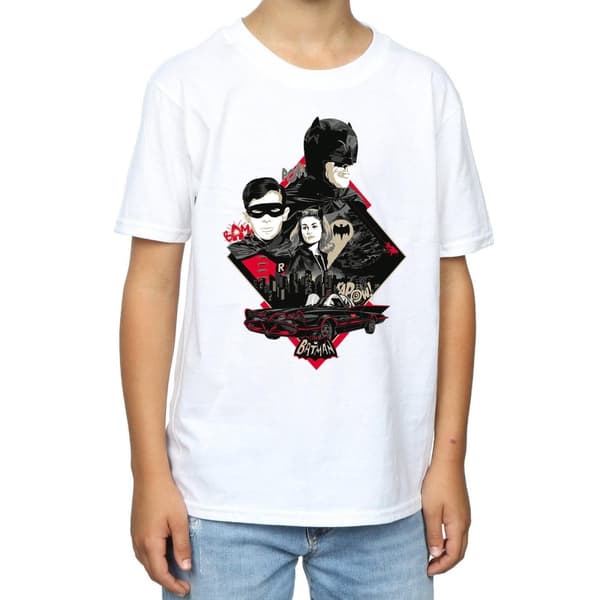 DC Comics Pojkar - Batman TV-seriens karaktär Skyline T-shirt