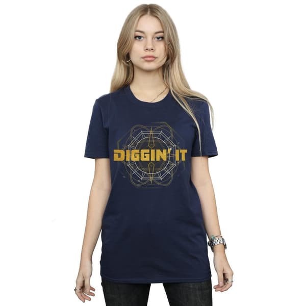 Disney Dam/dam Artemis Fowl Diggin´ It Boyfriend T-shirt i bomull