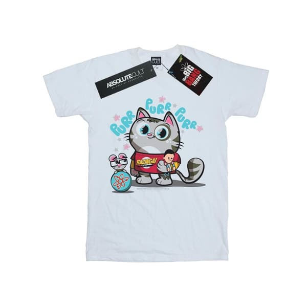 The Big Bang Theory Womens/Ladies Bazinga Kitty Cotton Boyfriend T-Shirt