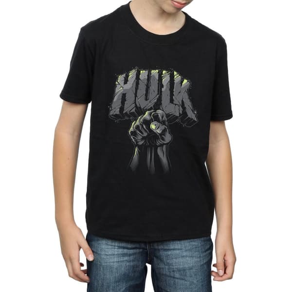 Marvel Boys Hulk Punch Logo T-Shirt