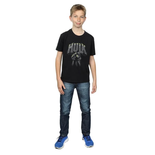 Marvel Boys Hulk Punch Logo T-Shirt
